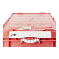 Bito Plombe Paar EQP12-1 L laserbeschriftet mit Barcode, weiß