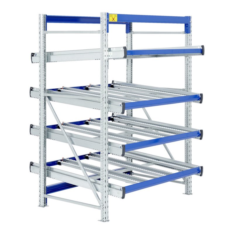 Bito Regal SDS / Regal SF4 L1300xH2000xT1470 mm 6RL, Grundfeld gerade/unmon. enzianblau