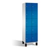 C+P Fächerschrank Cambio auf Füßen 10 Fächer Front Enzianblau Korpus Lichtgrau