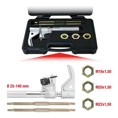 KS Tools Gewindereparatur-Satz für Innen- und Aussengewinde, 25-140mm, 6-tlg.