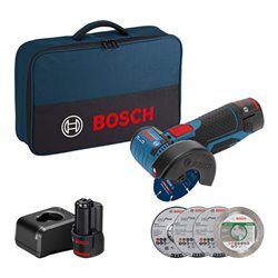 Bosch Akku-Winkelschleifer GWS 12V-76 mit 2 x 2,0 Ah Li-Ion Akku