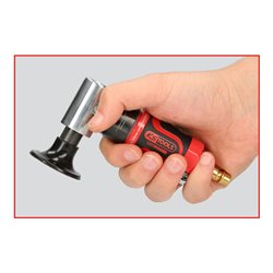 KS Tools SlimPOWER Mini-Druckluft-Schleifmaschine für große Pads, 19000 U/min