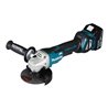 Makita Akku-Winkelschleifer 18 V / 5,0 Ah, 2 Akkus + Ladegerät im MAKPAC DGA515RTJ