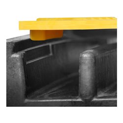 Moravia 5-Kanal Kabelbrücke, Hartgummi, mit Deckel, 590x930x50 mm 5 Kanäle á 36x34 mm