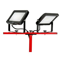 STIER Duo SMD-LED-Baustrahler 2x30W 2x2400 Lumen mit Stativ