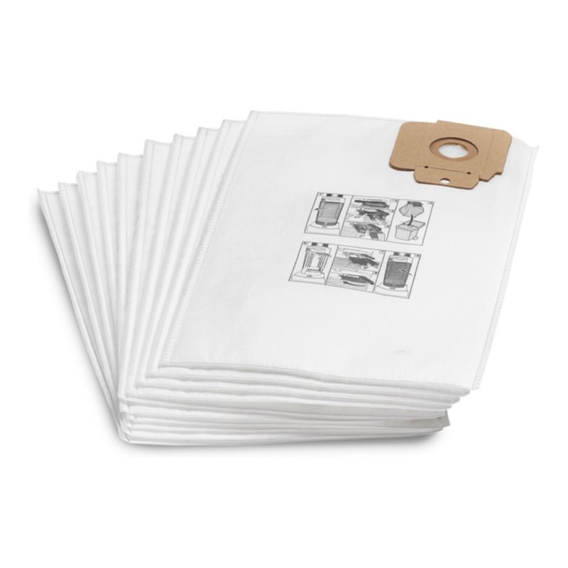 Kärcher Vliesfiltertüten  3-lagig   10 St. CV 30/1 - 48/2
