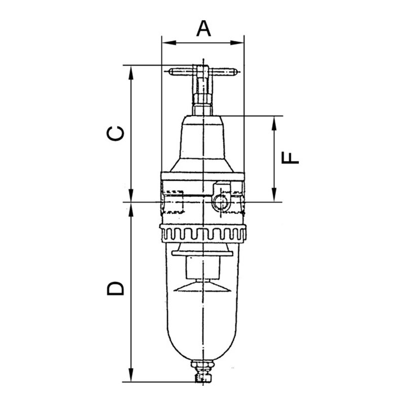 Riegler Filterregler »Standard«, PC-Behälter und Schutzkorb, BG 4, G 3/4, 678.42 S P