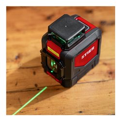 STIER Kreuzlinienlaser, 360° x 120°, 505 - 532 nm, grün