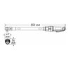 HAZET Ratschenschrauber, extra lang 9022P-XLG Vierkant massiv 12,5 mm (1/2 Zoll)