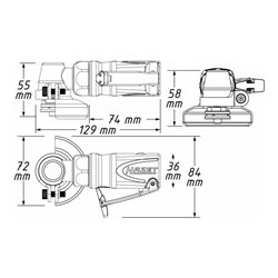 HAZET Mini Winkelschleifer 9033M-7