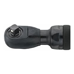 HAZET Mini Multifunktions-Ratschenschrauber 9023M-1 Vierkant massiv 6,3 mm (1/4 Zoll), Vierkant massiv 10 mm (3/8 Zoll), Sechska