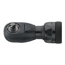 HAZET Mini Multifunktions-Ratschenschrauber 9023M-1 Vierkant massiv 6,3 mm (1/4 Zoll), Vierkant massiv 10 mm (3/8 Zoll), Sechska