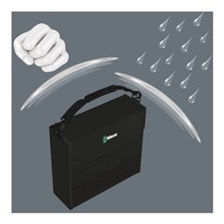 Wera 2go 2 XL Werkzeug-Container, 2-teilig