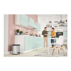 Hailo Öko duo Plus M, Tret-Mülltrenner, 2x9 ltr, Edelstahl