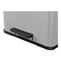 Hailo Öko trio Plus L, Tret-Mülltrenner, 3x9 ltr, Silber