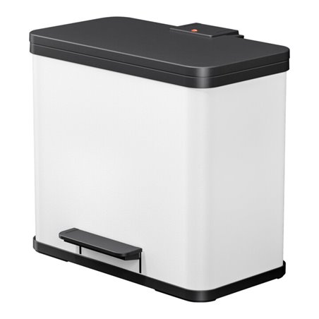 Hailo Öko trio Plus L, Tret-Mülltrenner, 3x9 ltr, Weiß
