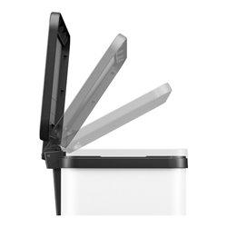 Hailo Öko trio Plus L, Tret-Mülltrenner, 3x9 ltr, Weiß