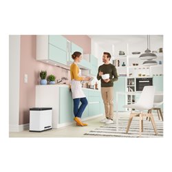 Hailo Öko trio Plus L, Tret-Mülltrenner, 3x9 ltr, Weiß