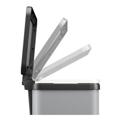 Hailo Öko duo Plus L, Tret-Mülltrenner, 17 + 9 ltr, Grau