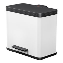 Hailo Öko duo Plus L, Tret-Mülltrenner, 17 + 9 ltr, Weiß