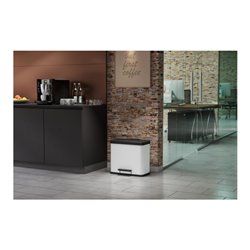 Hailo Öko duo Plus L, Tret-Mülltrenner, 17 + 9 ltr, Weiß