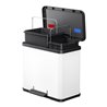 Hailo Öko duo Plus L, Tret-Mülltrenner, 17 + 9 ltr, Weiß