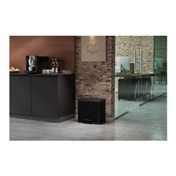 Hailo Öko trio Plus L, Tret-Mülltrenner, 3x9 ltr, Schwarz