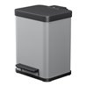 Hailo Öko duo Plus M, Tret-Mülltrenner, 2x9 ltr, Silber