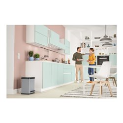 Hailo Öko duo Plus M, Tret-Mülltrenner, 2x9 ltr, Silber