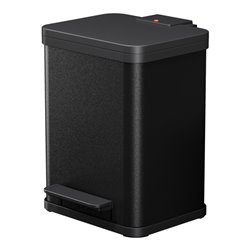 Hailo Öko duo Plus M, Tret-Mülltrenner, 2x9 ltr, Schwarz