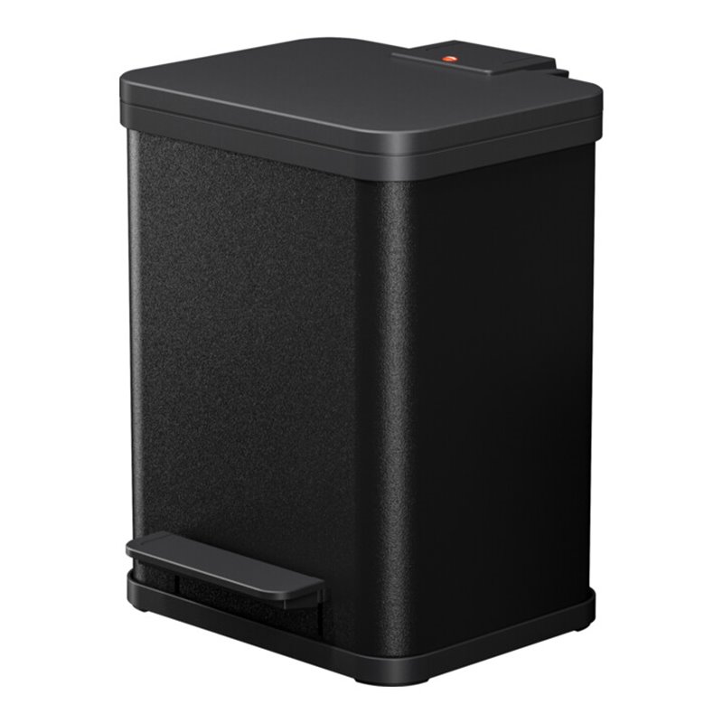 Hailo Öko duo Plus M, Tret-Mülltrenner, 2x9 ltr, Schwarz