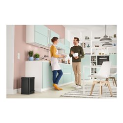 Hailo Öko duo Plus M, Tret-Mülltrenner, 2x9 ltr, Schwarz