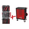 KS TOOLS Werkzeugwagen ECOline B748xT459xH1014mm 300kg 7 Schubl.215-tlg.Stahlbl.