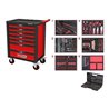 KS Tools RACINGline SCHWARZ/ROT Werkstattwagen mit 7 Schubladen und 598 Premium-Werkzeugen