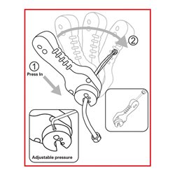 KS Tools Ratschen-Bremsleitungsschneider 4,75 mm