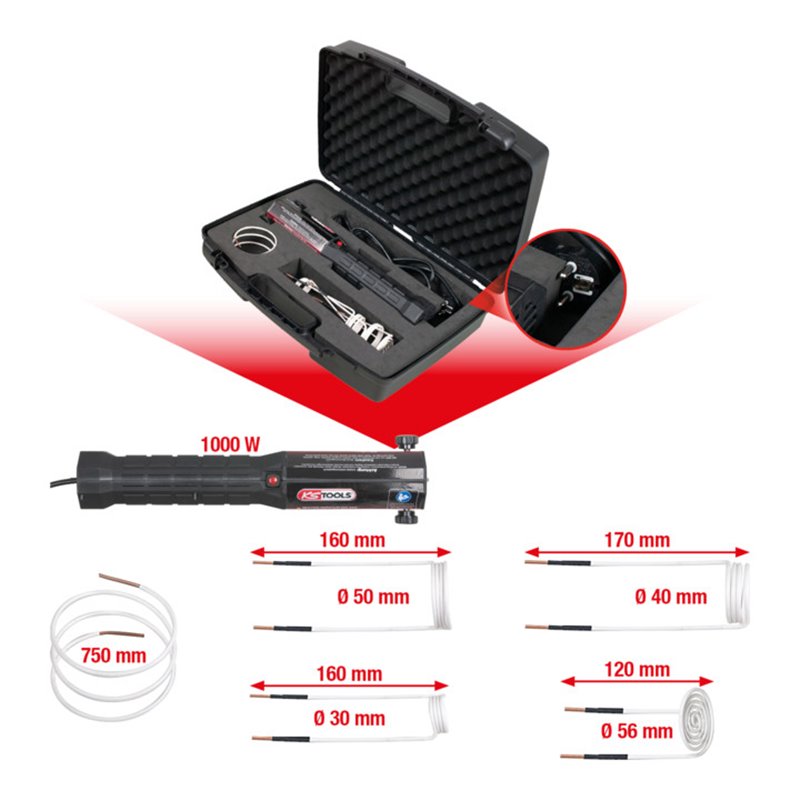 KS Tools Induktions-Heizpistolen-Satz, 6-tlg.