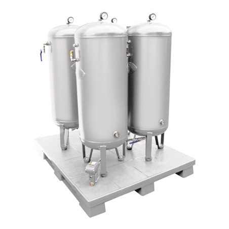 Aerotec Kesselbatterie 4 x 90L - 11 bar verzinkt