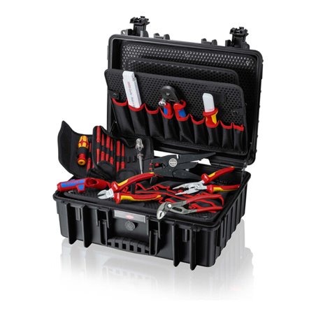 KNIPEX 00 21 35 Werkzeugkoffer 'Robust23' Elektro 25-teilig 370 mm