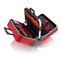 KNIPEX 98 99 15 Werkzeugkoffer 'BIG Twin Move RED' Elektro Kompetenz 42-teilig 290 mm