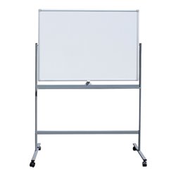 STIER Mobiles Whiteboard 1200x900mm magnetisch mit Fahrgestell