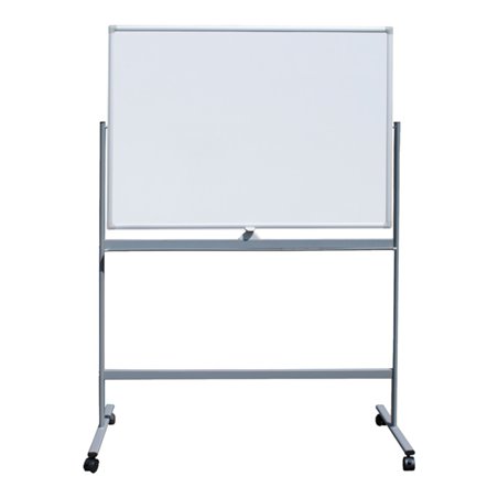 STIER Mobiles Whiteboard 1200x900mm magnetisch mit Fahrgestell