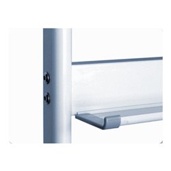 STIER Mobiles Whiteboard 1200x900mm magnetisch mit Fahrgestell