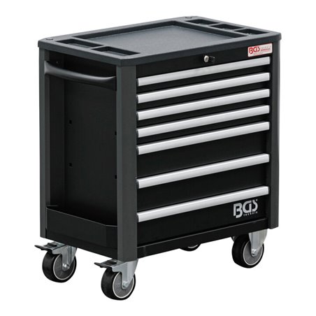 BGS Werkstattwagen 7 Schubladen extra geringe Bauhöhe leer