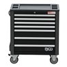 BGS Werkstattwagen 7 Schubladen extra geringe Bauhöhe leer
