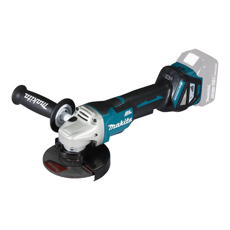 Makita Akku-Winkelschleifer 18,0 V mit Paddleschalter (DGA515Z)