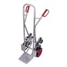 VARIOfit Aluminium Treppenkarre mit 2 fünfarmigen Radsternen und Vollgummibereifung Schaufel 300 x 250 mm