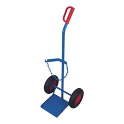 VARIOfit Stahlflaschenkarre 1 x 20 40 oder 50 l Luftbereifung Schaufel 255 x 260 mm