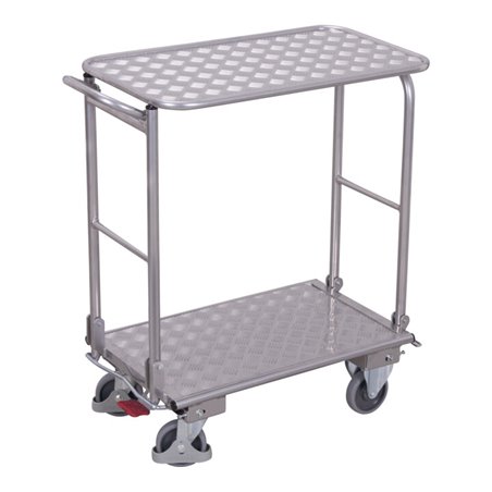VARIOfit Aluminium Klappbügelwagen mit 2 Etagen