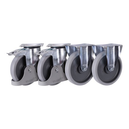 VARIOfit Radsatz thermoplastische Gummibereifung für Selbstkipper