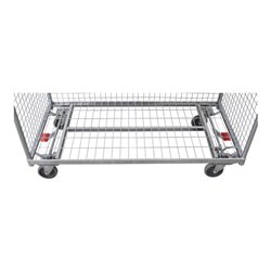 VARIOfit Zentrale Fußbremse EasySTOP beidseitig bedienbar 4 Räder gebremst